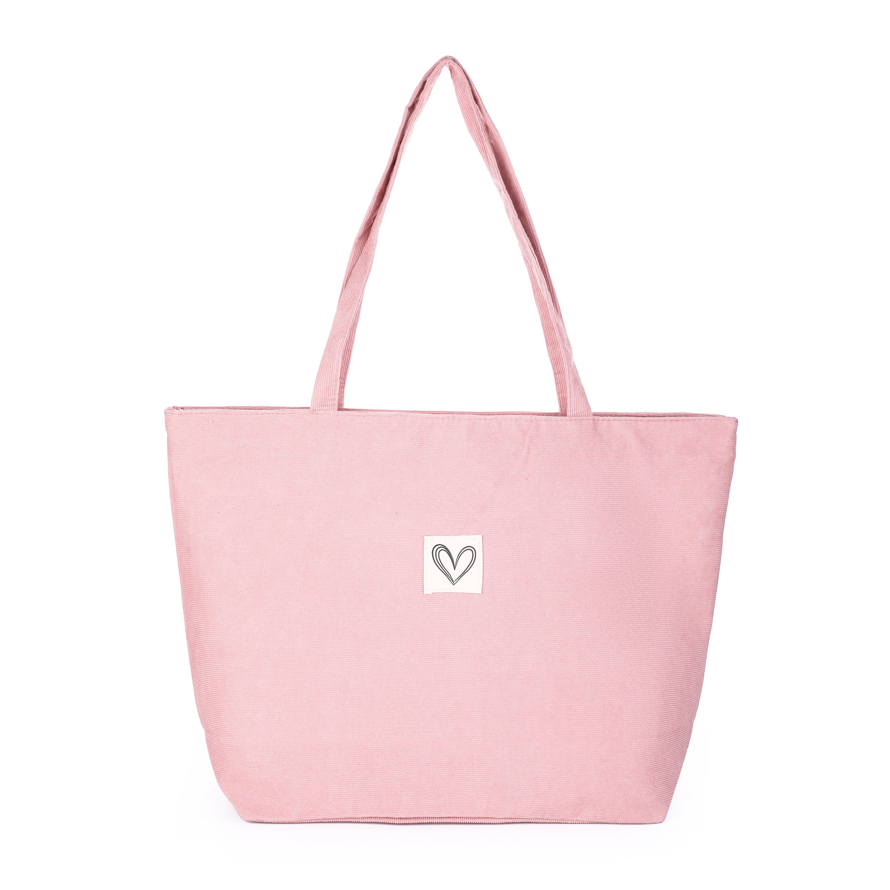 Heart Tote Bag Pink