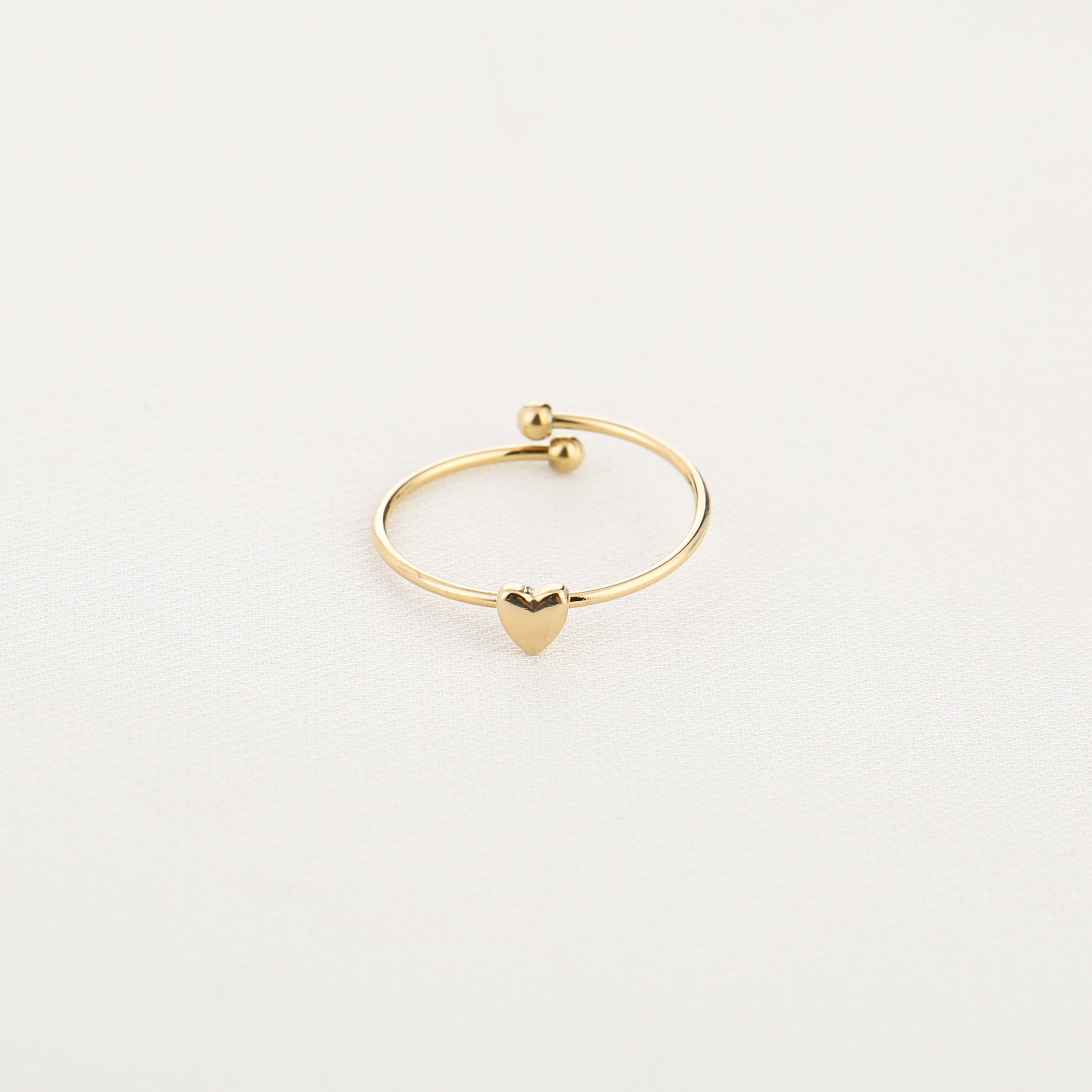 Petite Heart Adjustable Ring