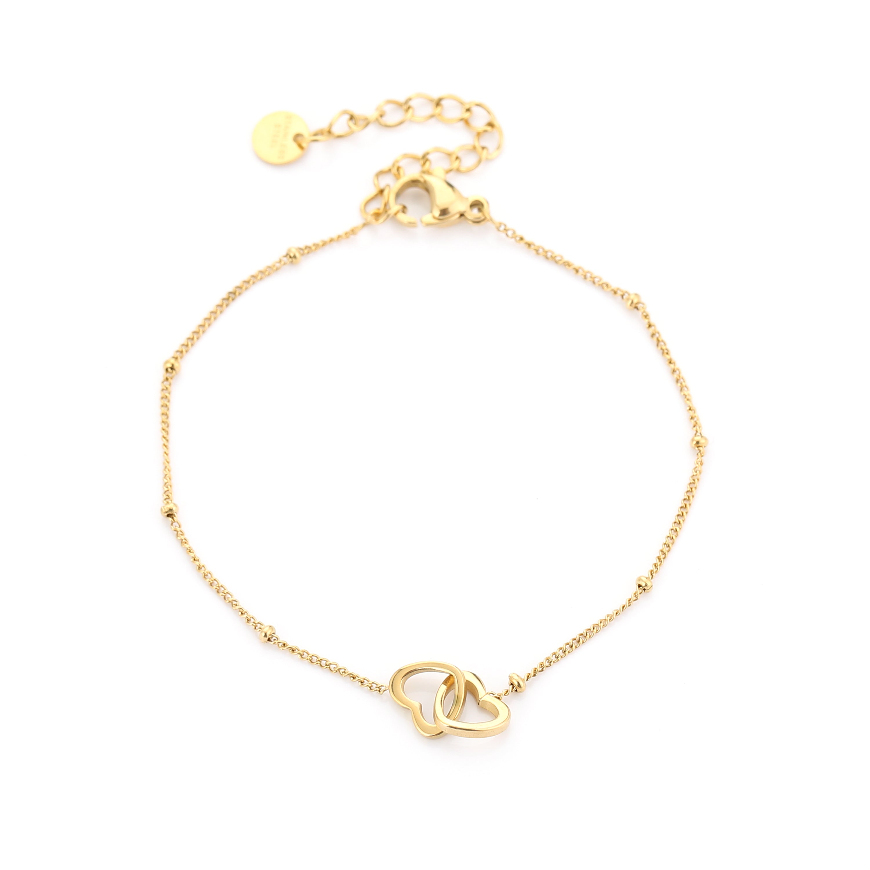 Connected Hearts Bracelet Gold