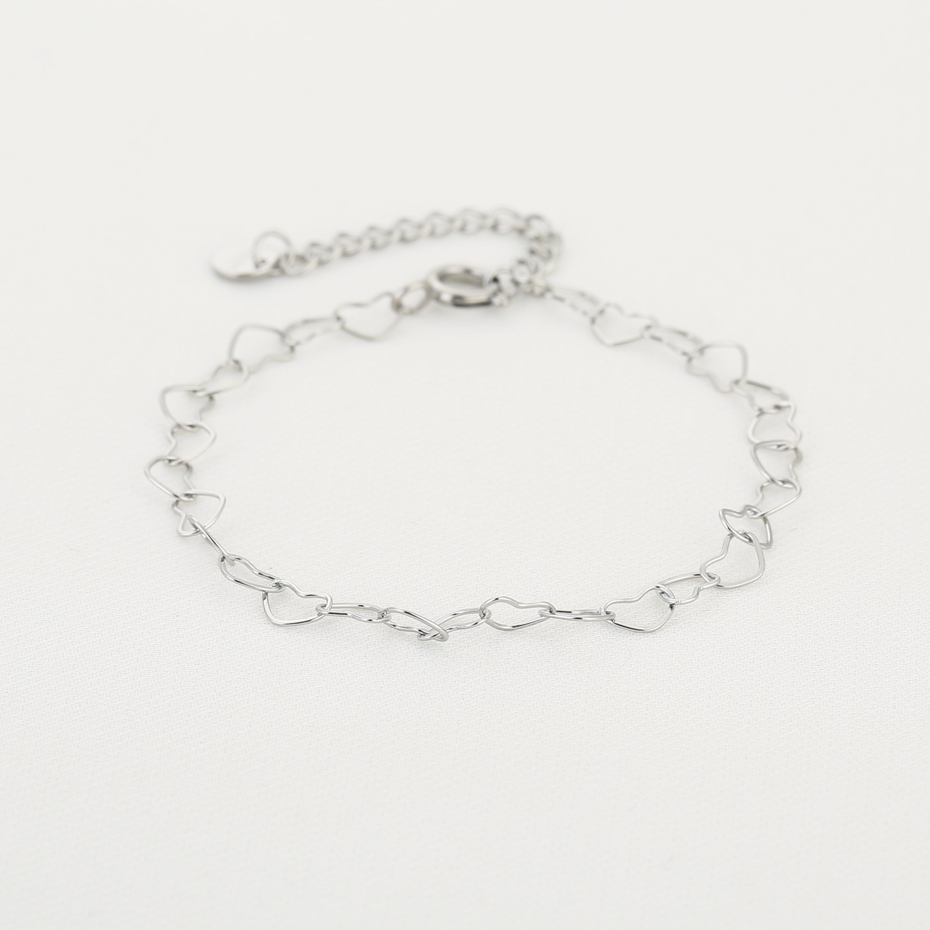 Silver Hearts Bracelet ♡