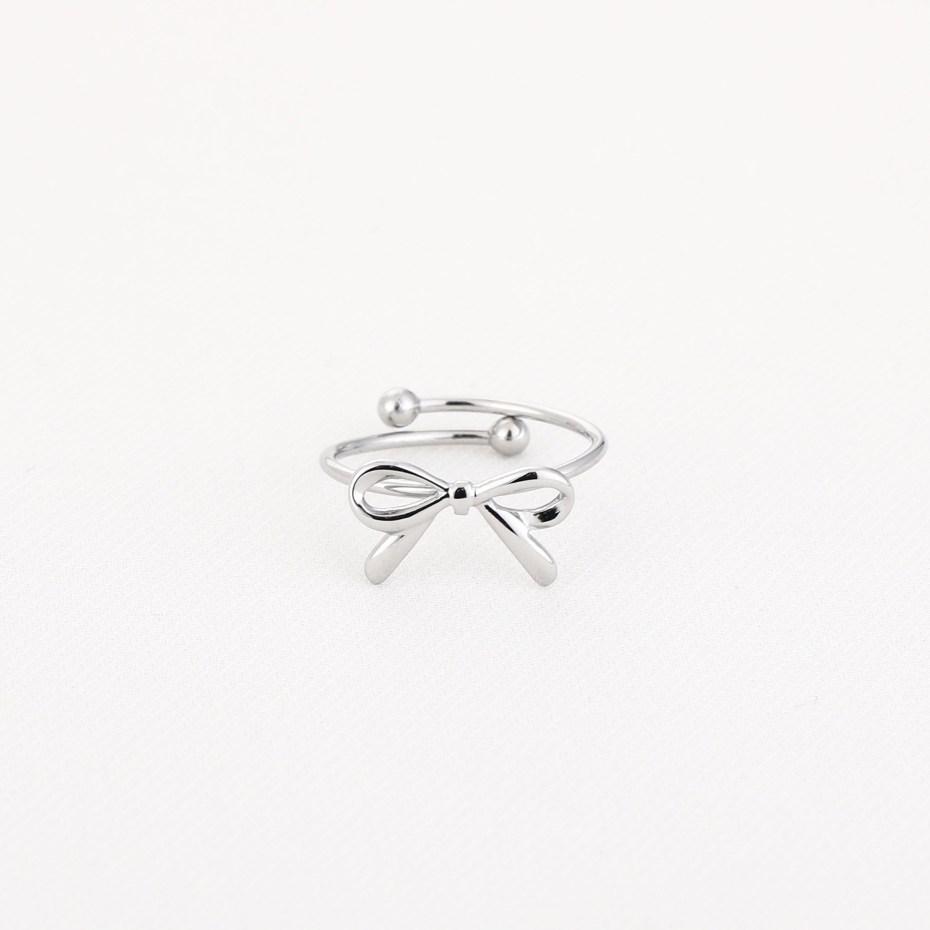 Silver Bow Ring