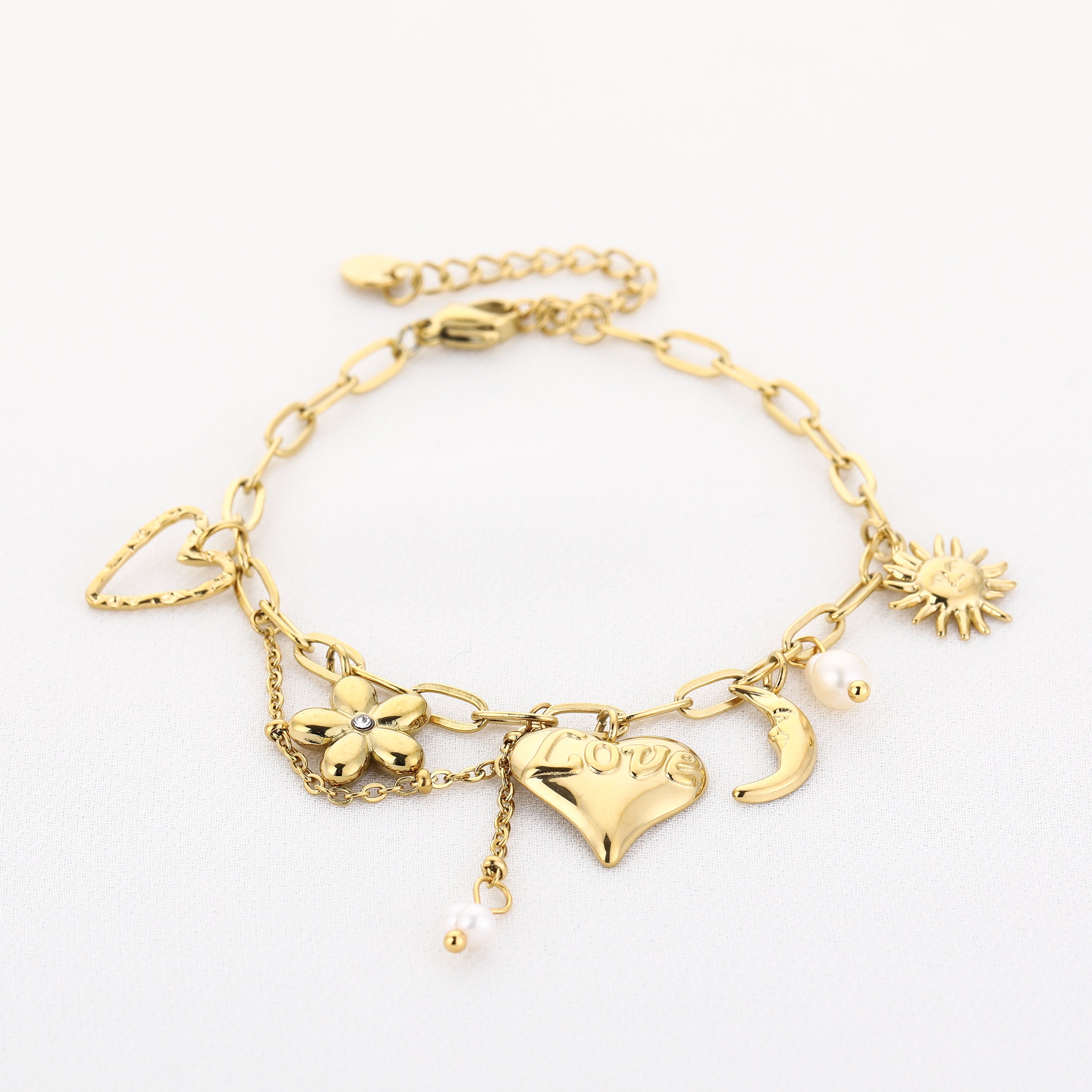 Golden Charms Bracelet