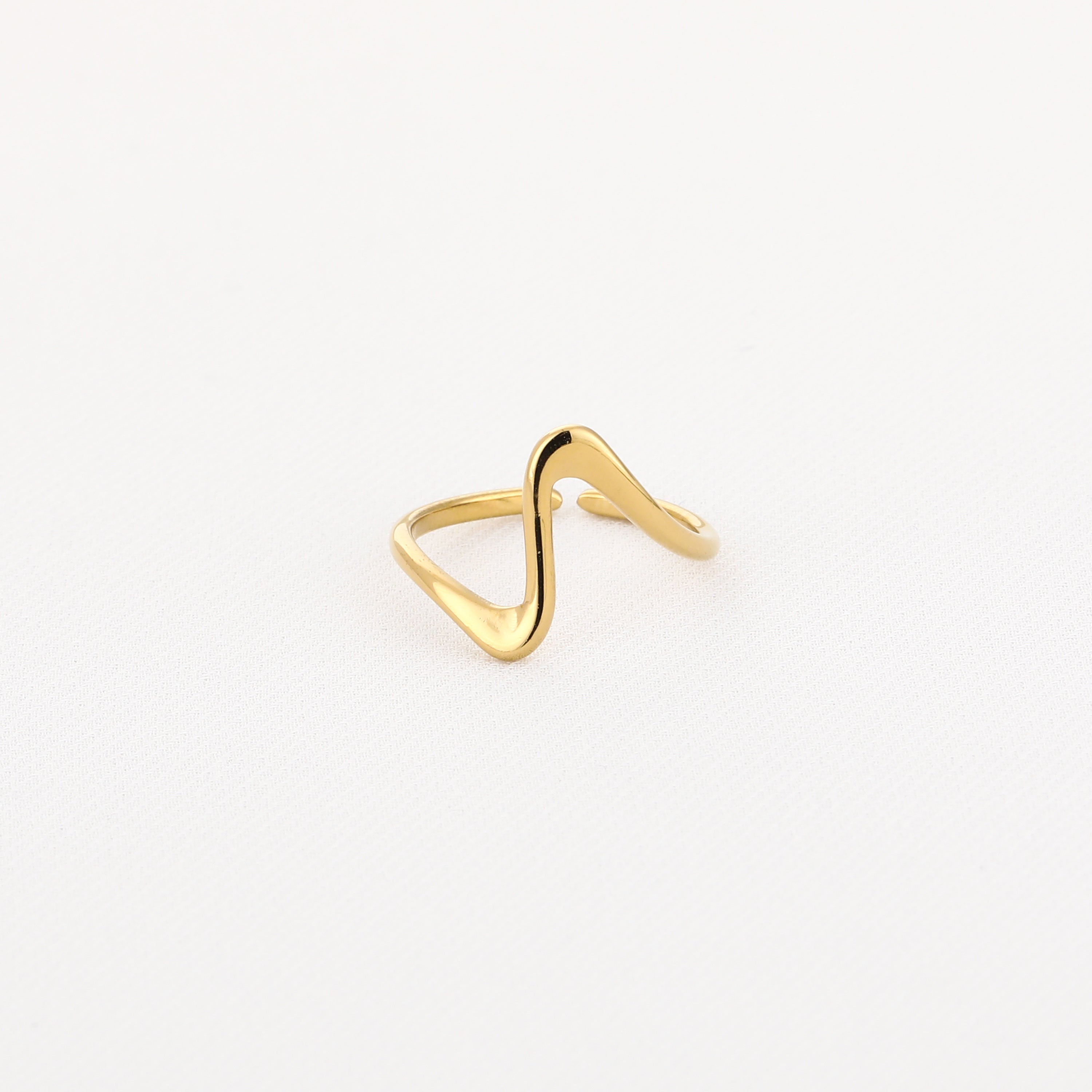 Golden Wave Ring