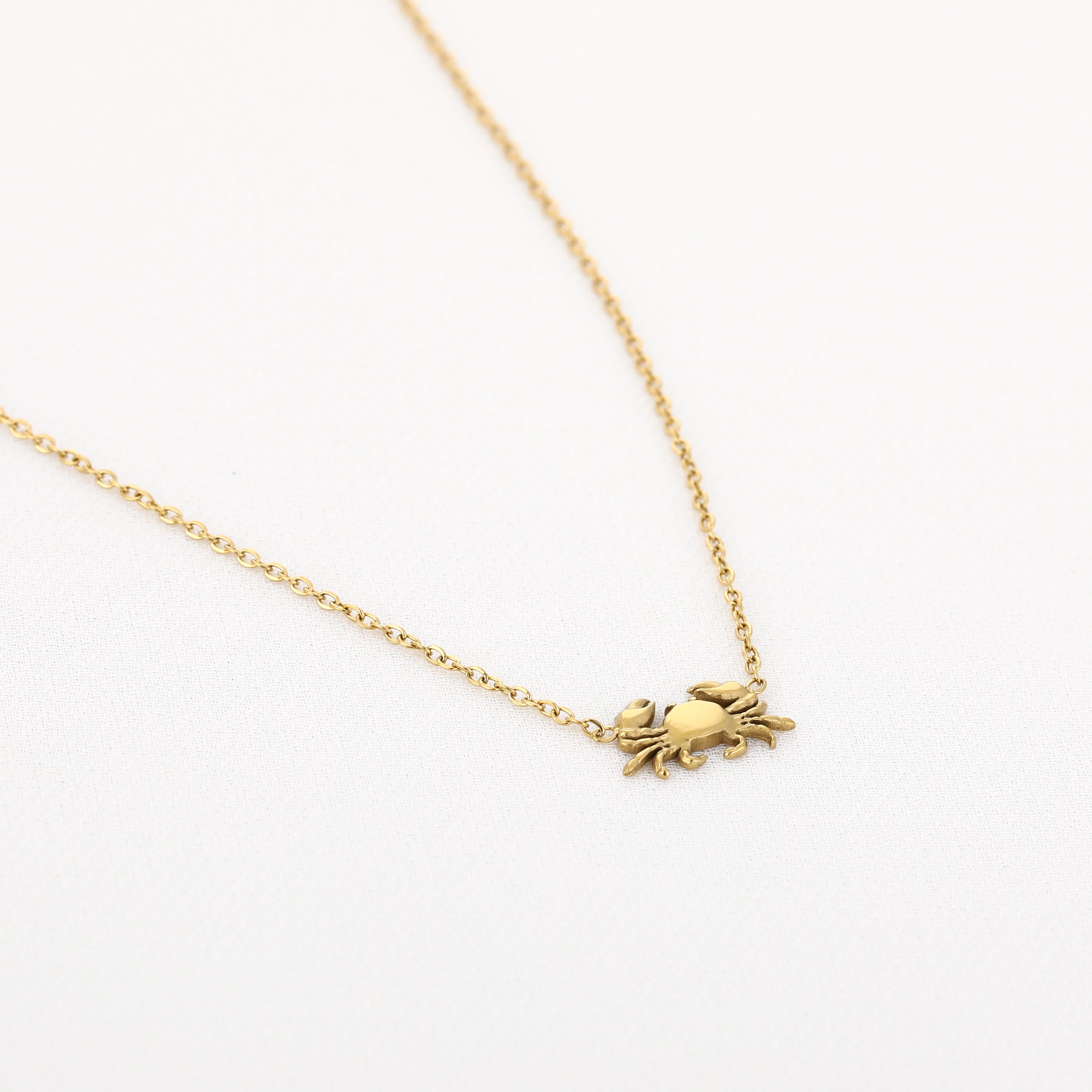 Golden Crab Necklace