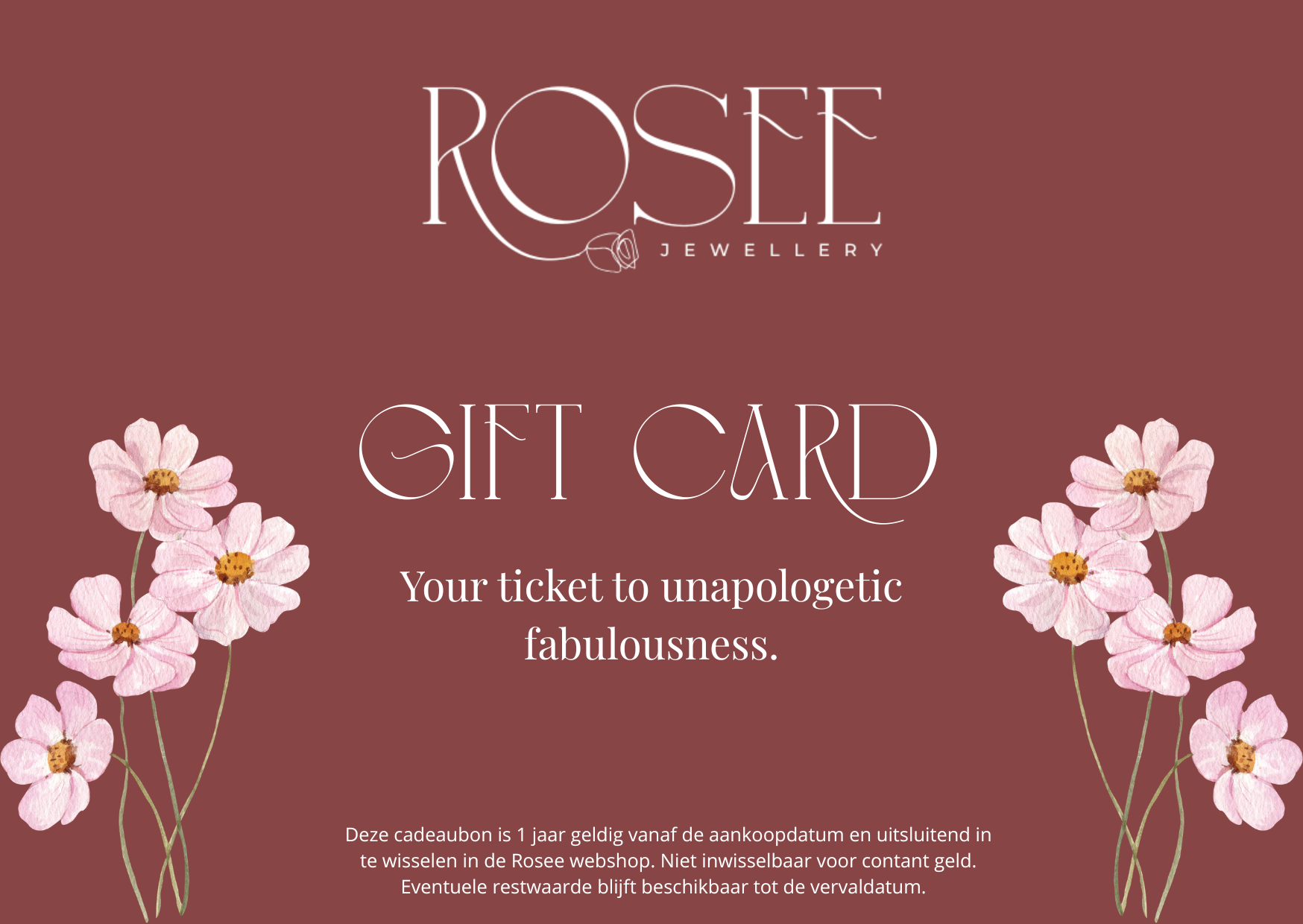Rosee cadeaubon