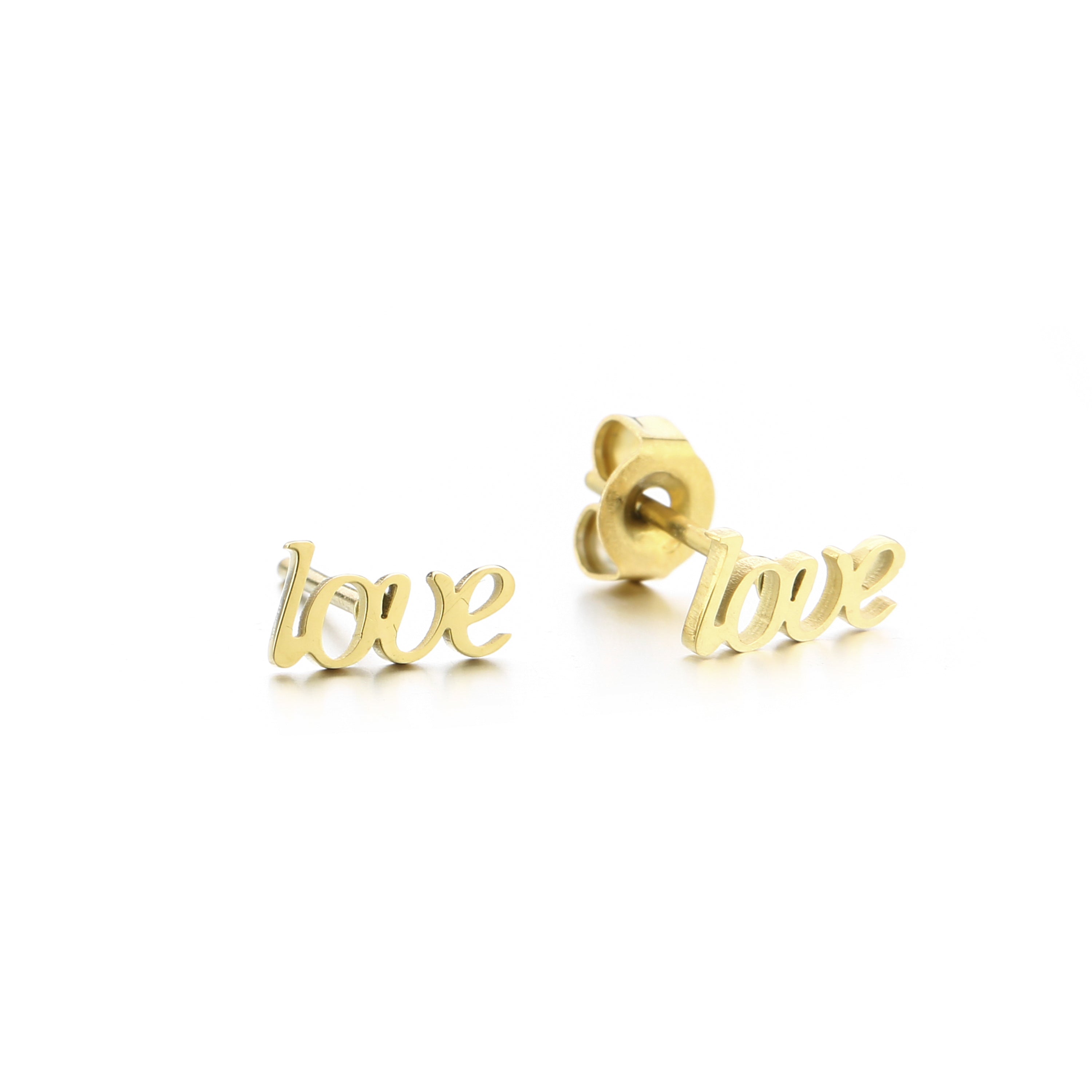 Love Earrings Gold