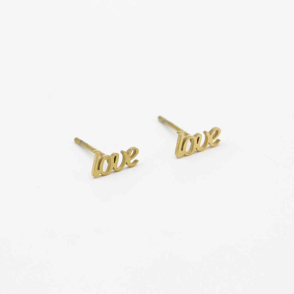 Love Earrings Gold
