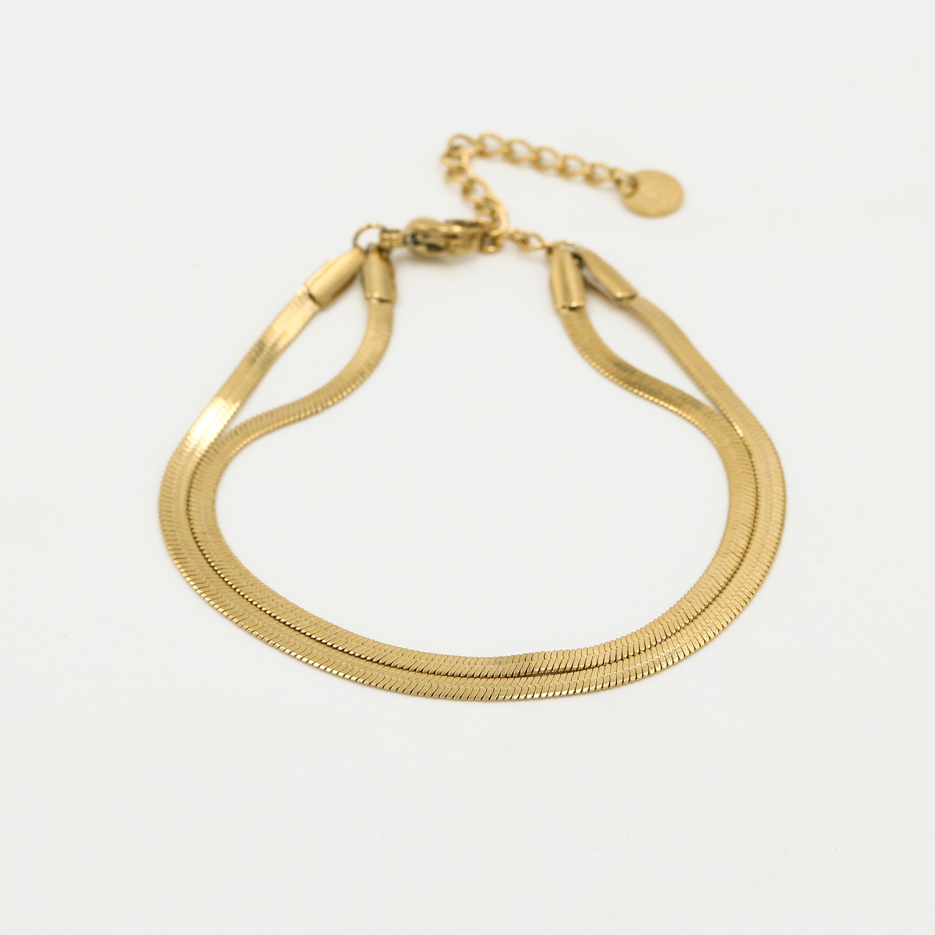 Double Snake Bracelet Gold
