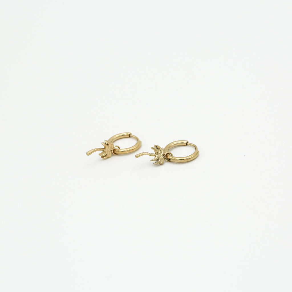 Golden Palm Earrings
