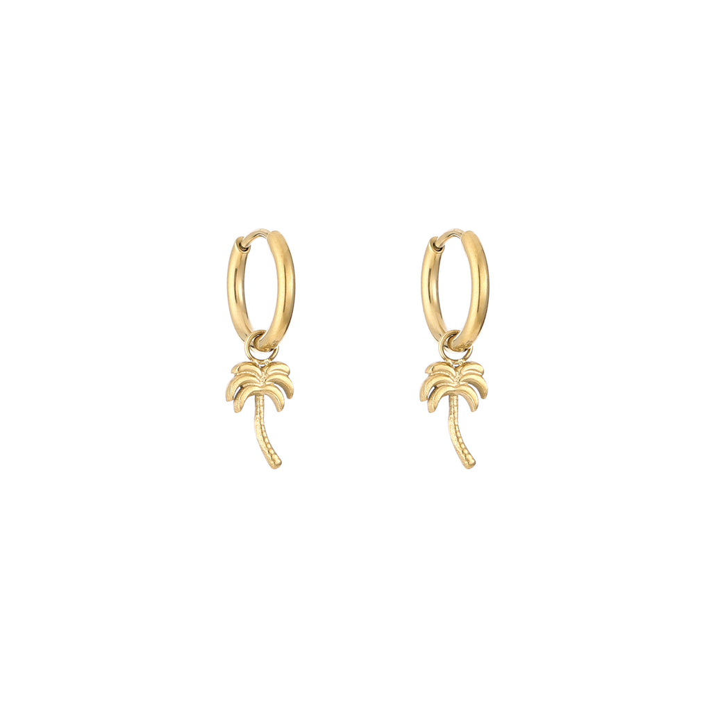Golden Palm Earrings