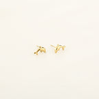 Dolphin Stud Earrings Gold