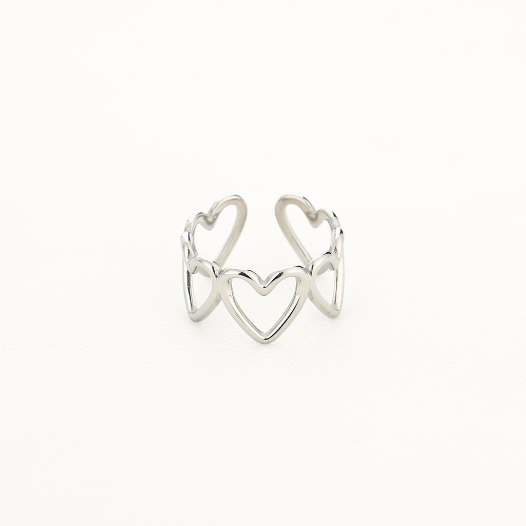 Endless love ring silver