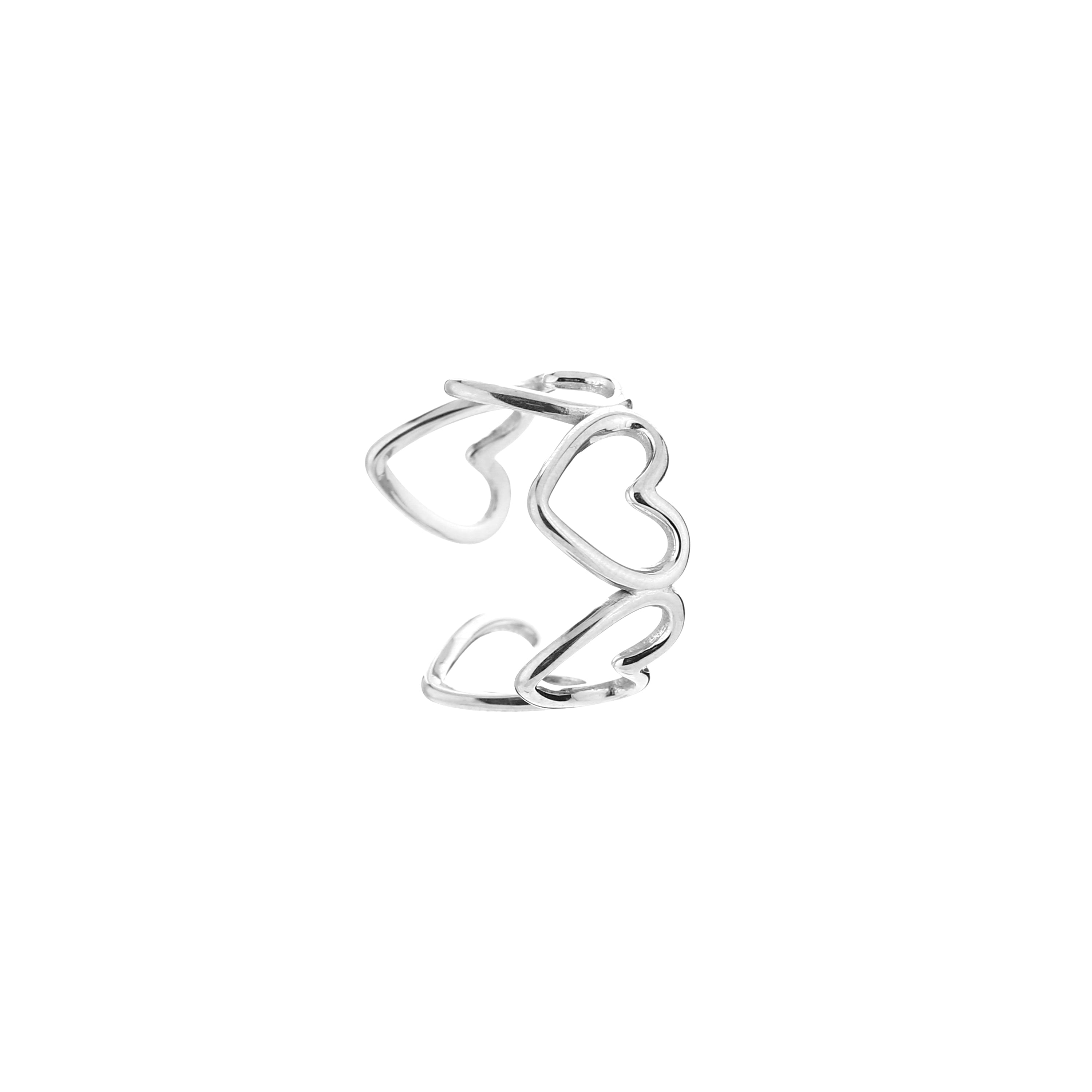 Endless love ring silver