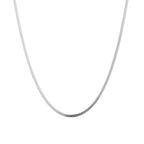 Snake Chain Necklace Silver