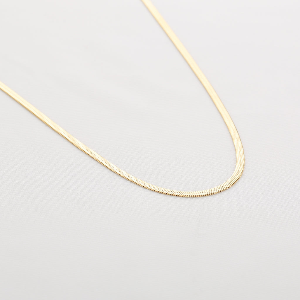 Snake Chain Necklace Gold
