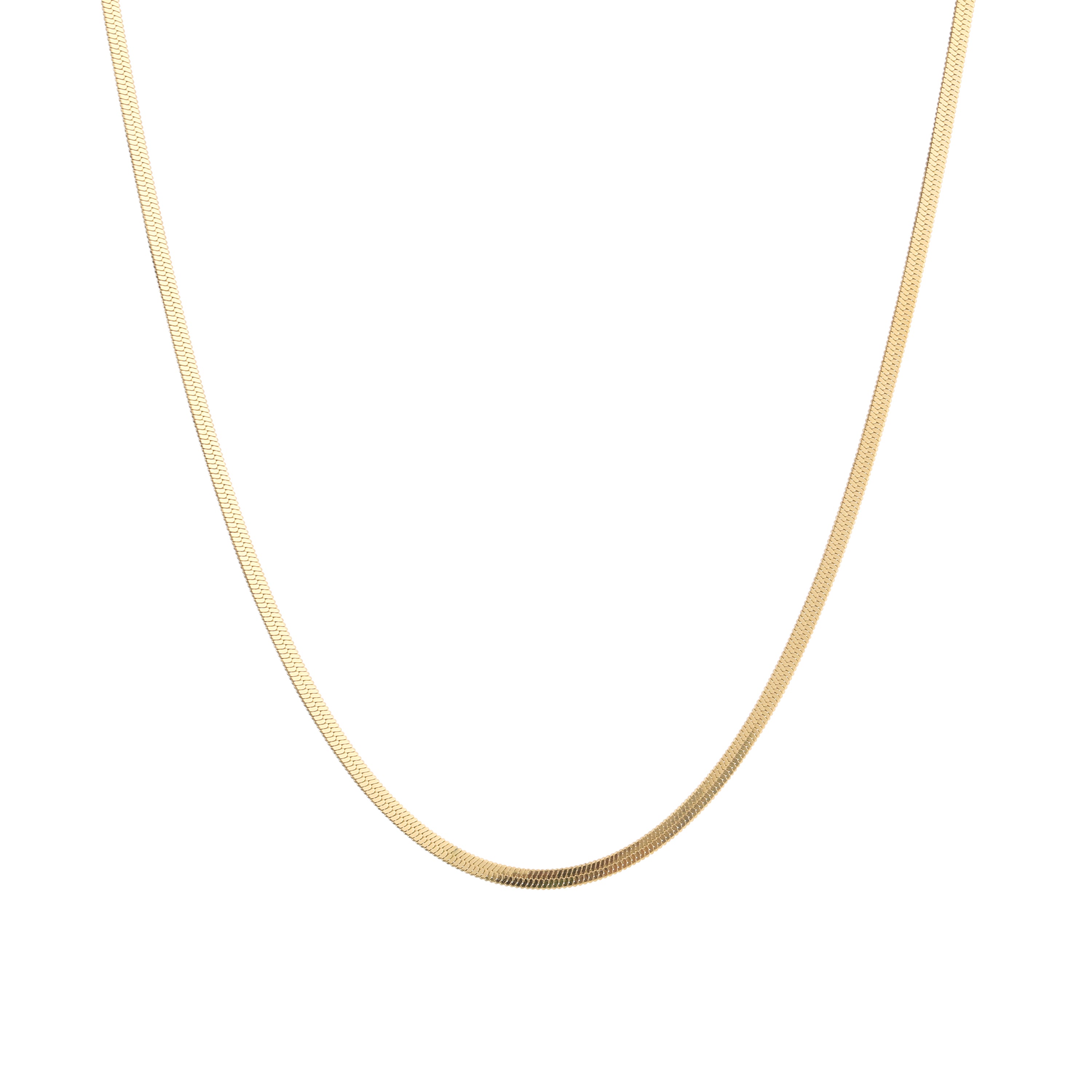 Snake Chain Necklace Gold