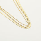 Layered Chain Necklace Gold