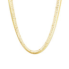 Layered Chain Necklace Gold