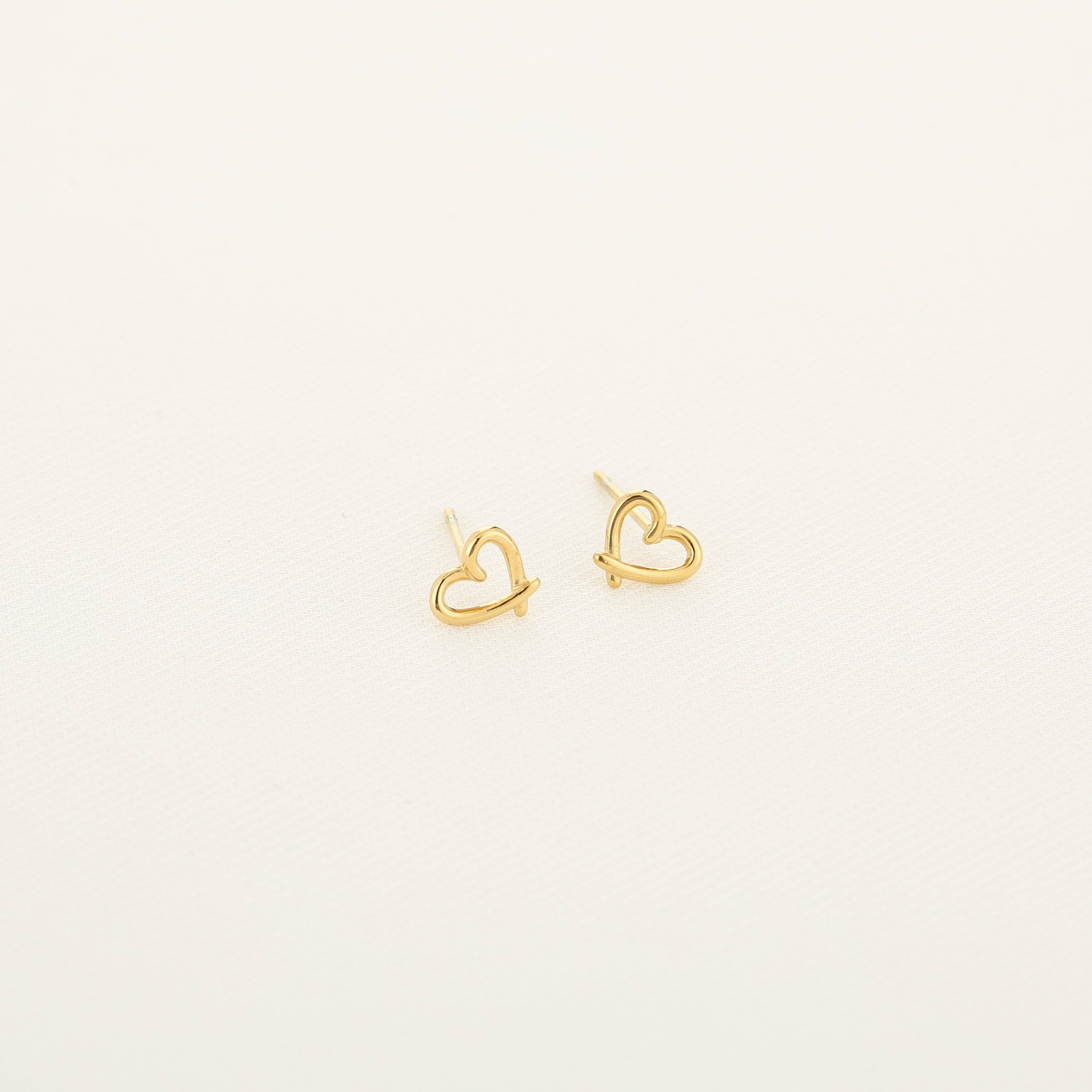 Golden Heartbeat Earrings