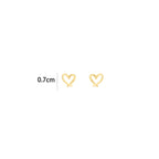 Golden Heartbeat Earrings