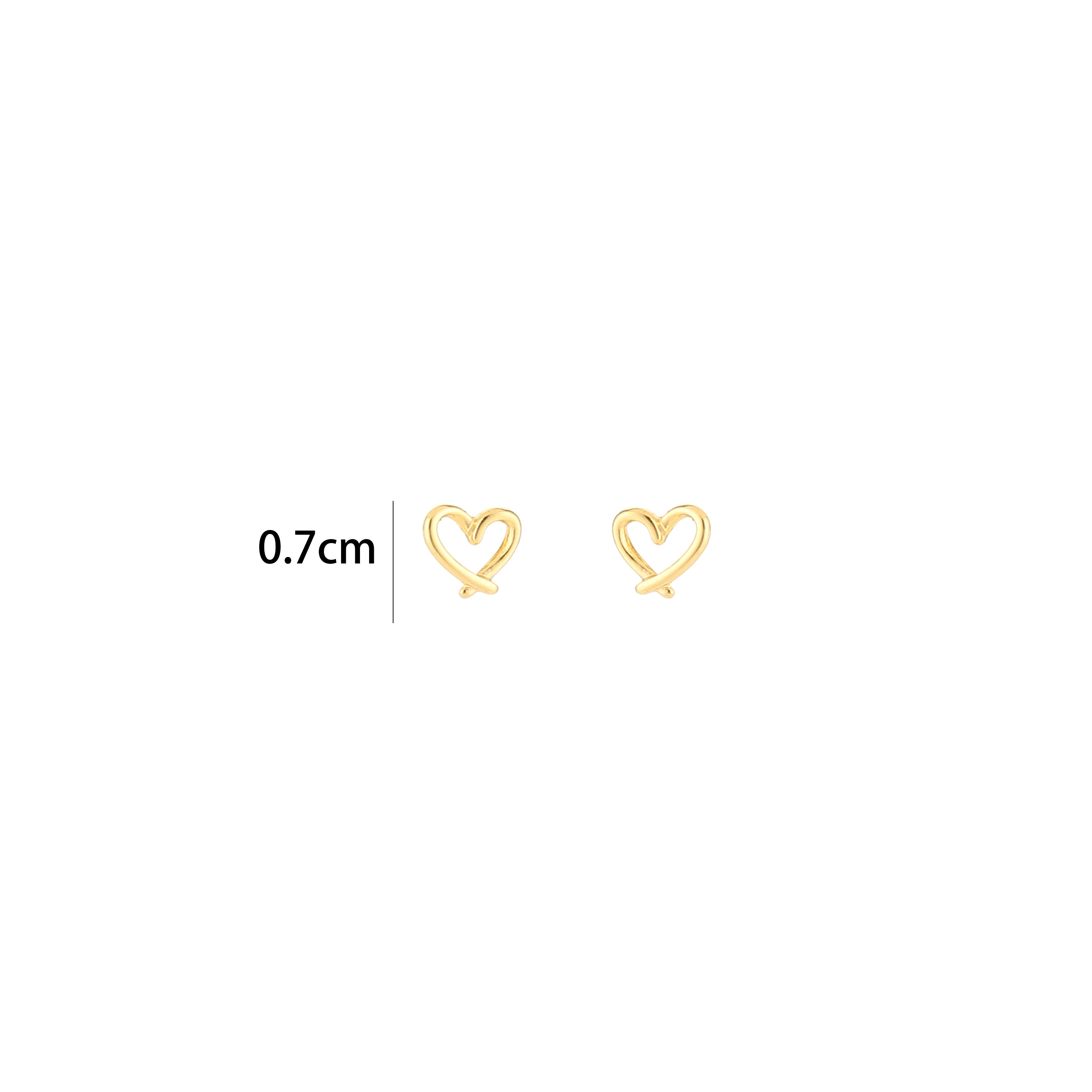 Golden Heartbeat Earrings