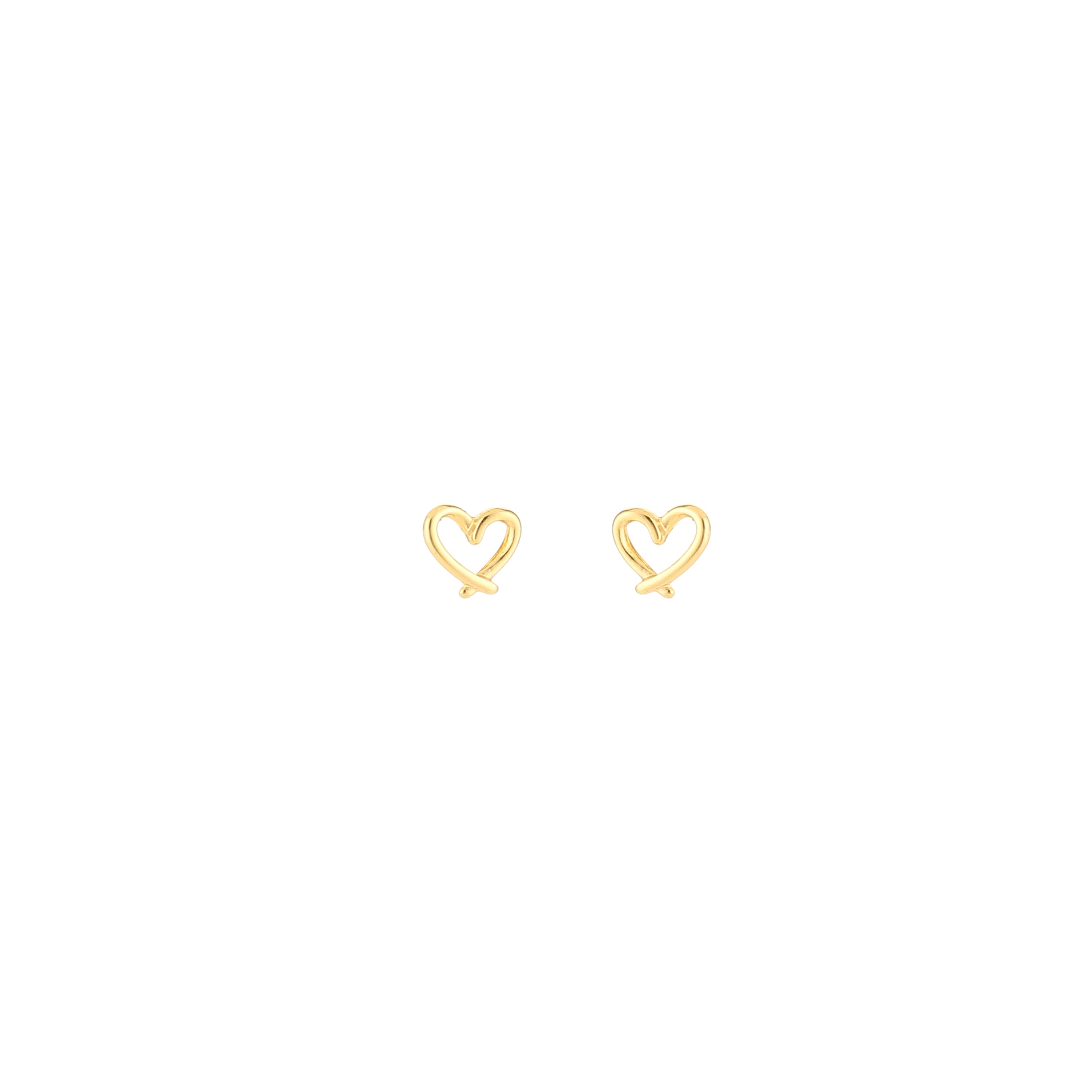 Golden Heartbeat Earrings