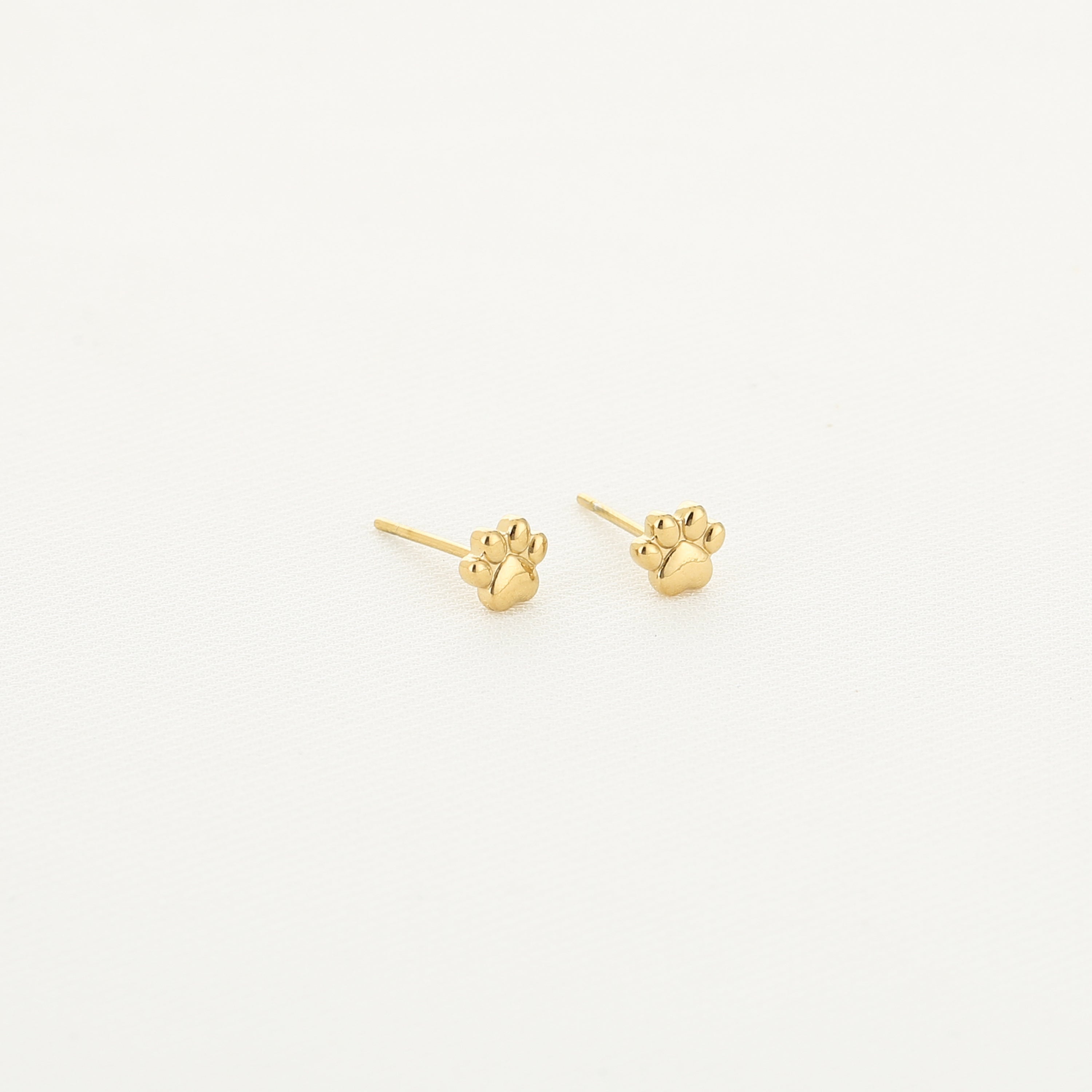 Paw Earrings Gold