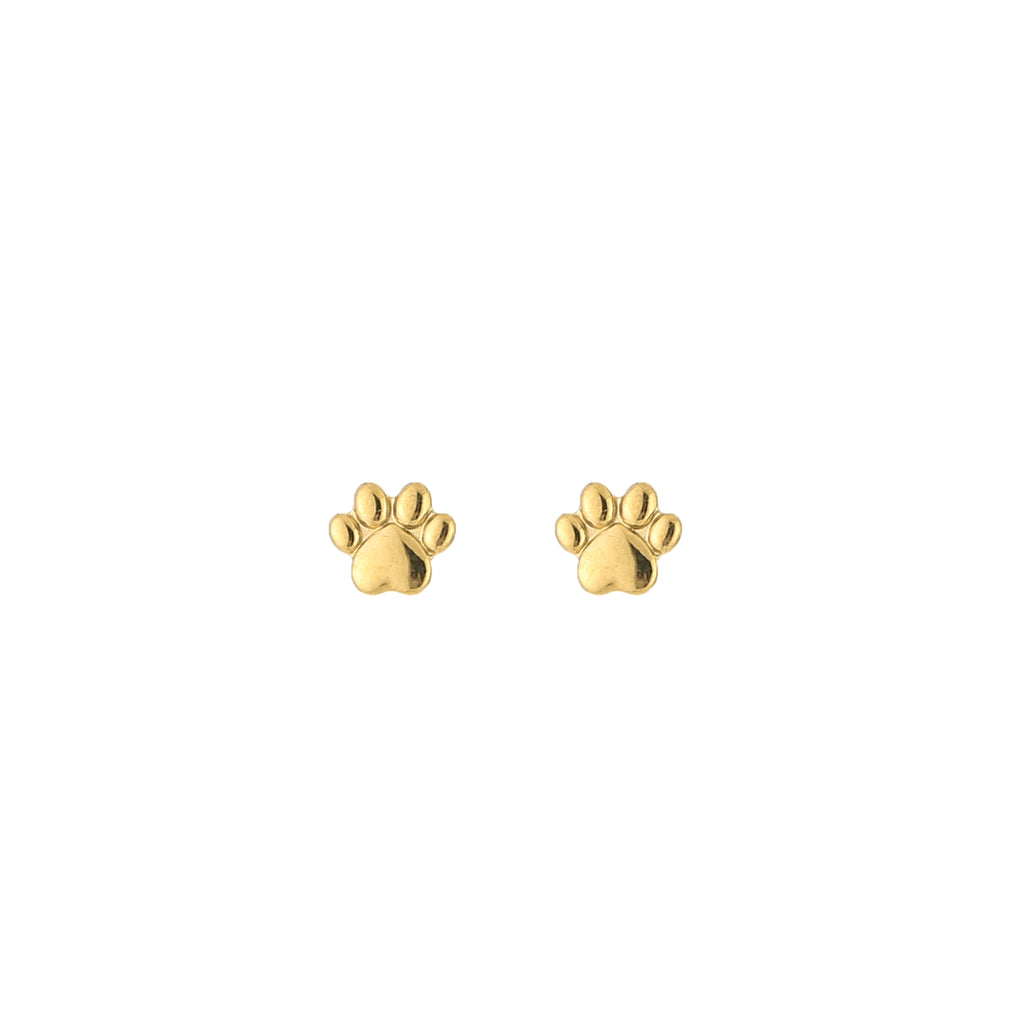 Paw Earrings Gold