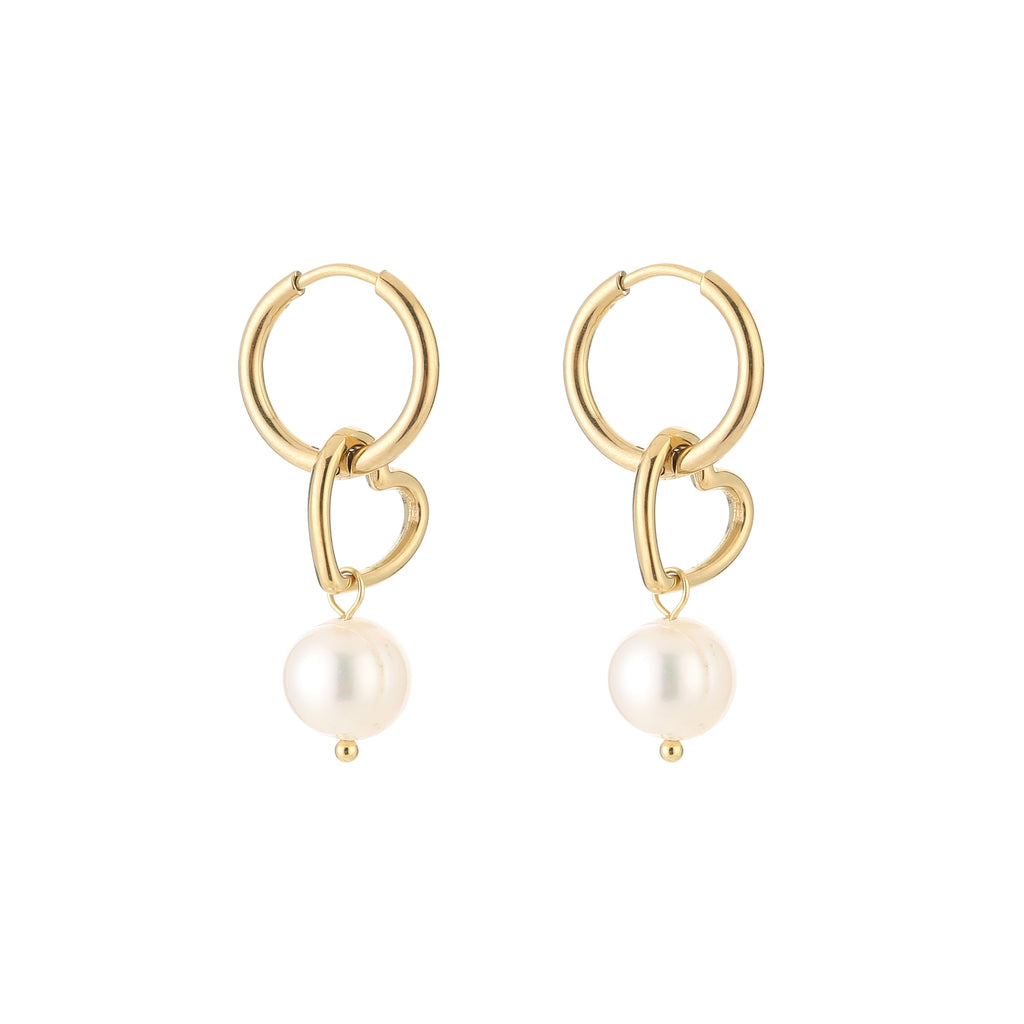 Love & Pearl Hoops