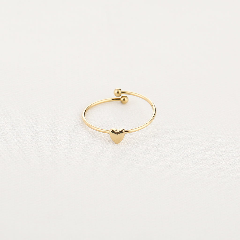 Petite Heart Adjustable Ring