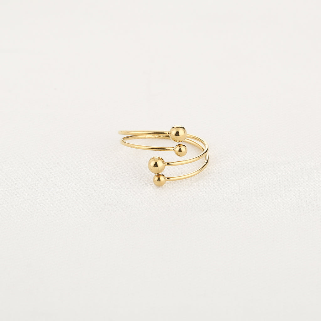 Triple Dot Ring Gold