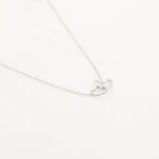 Silver Twinned Hearts Necklace