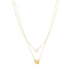 Double Butterfly Necklace