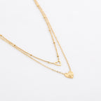 Double Heart Layers Necklace