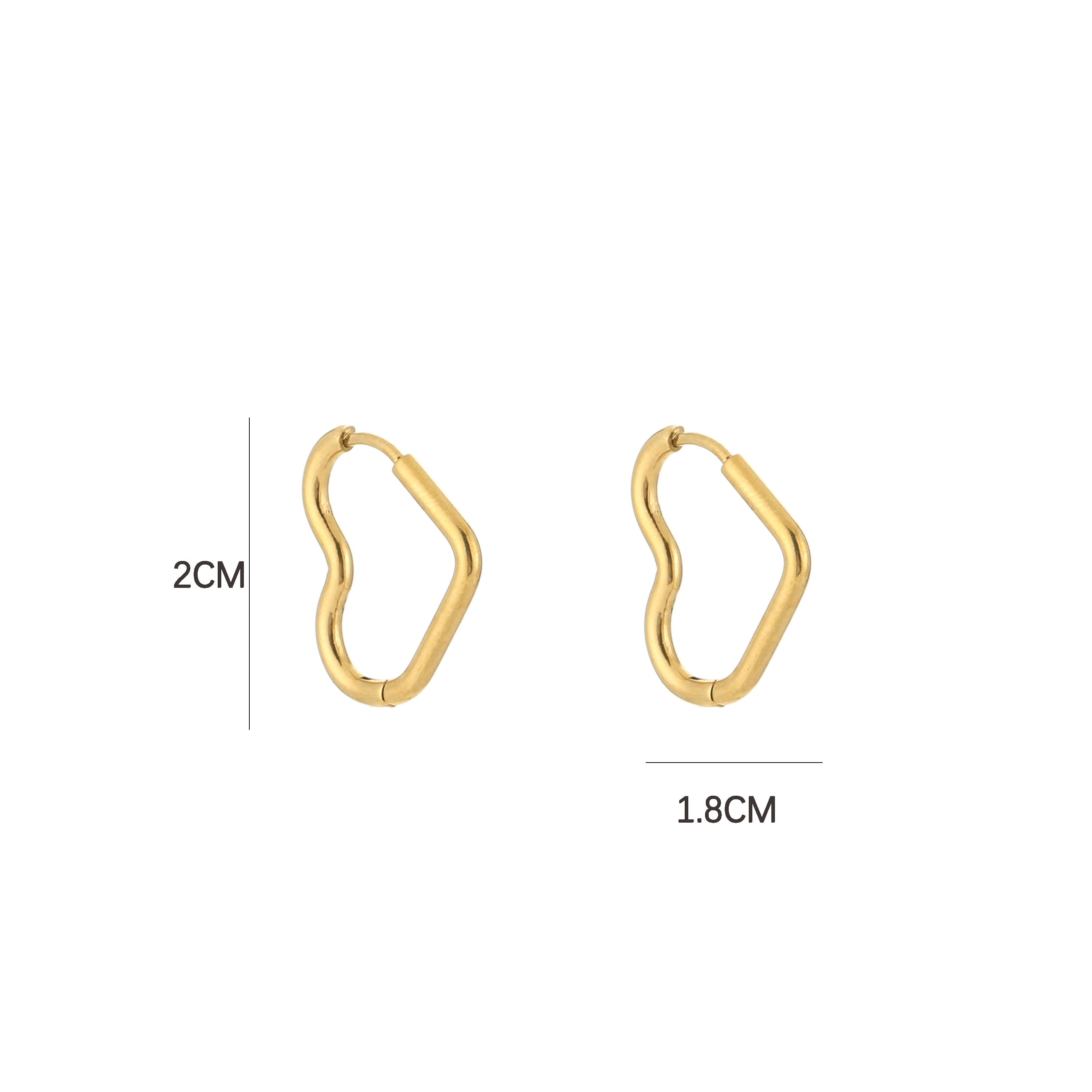 Heart Hoops Gold