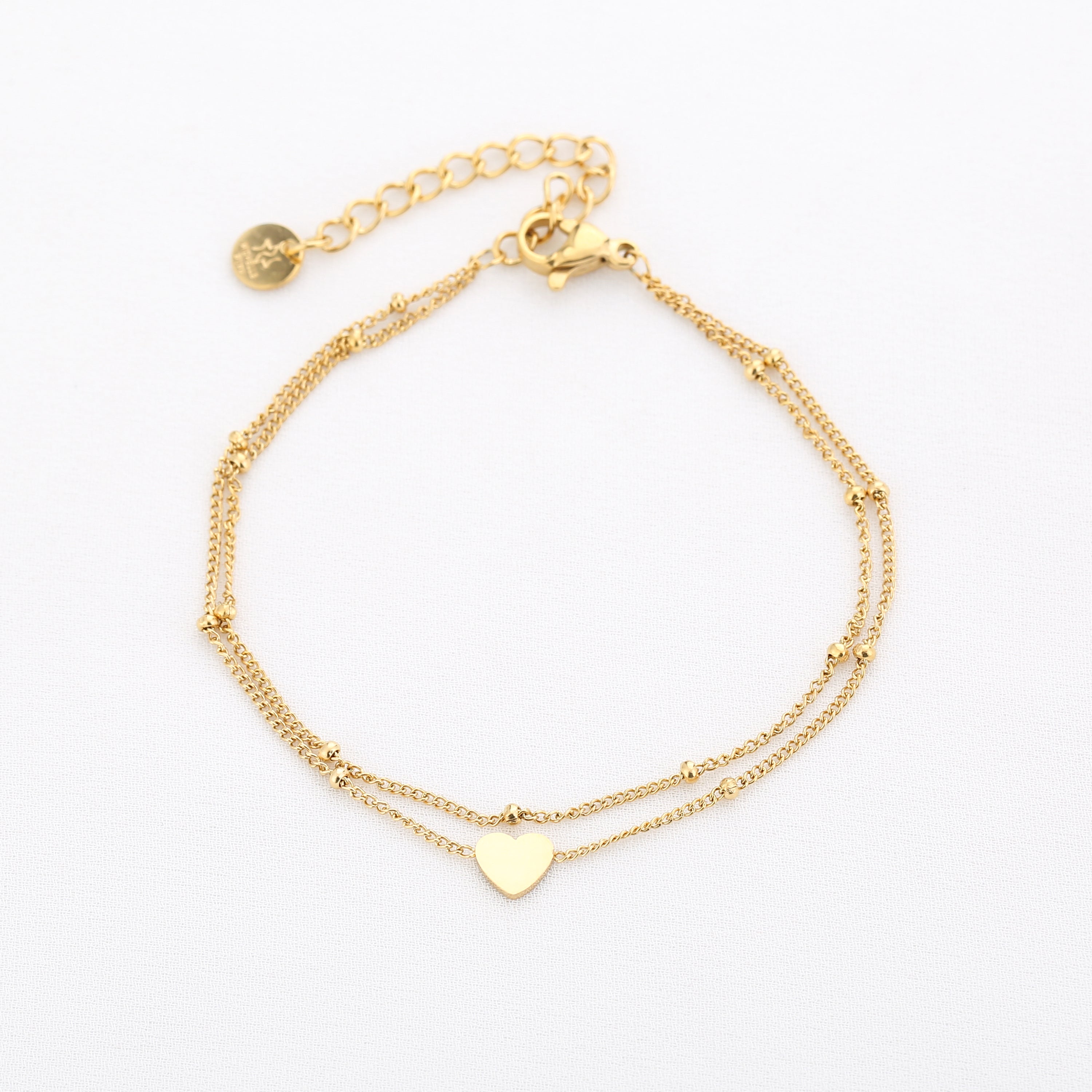Layered Heart Bracelet