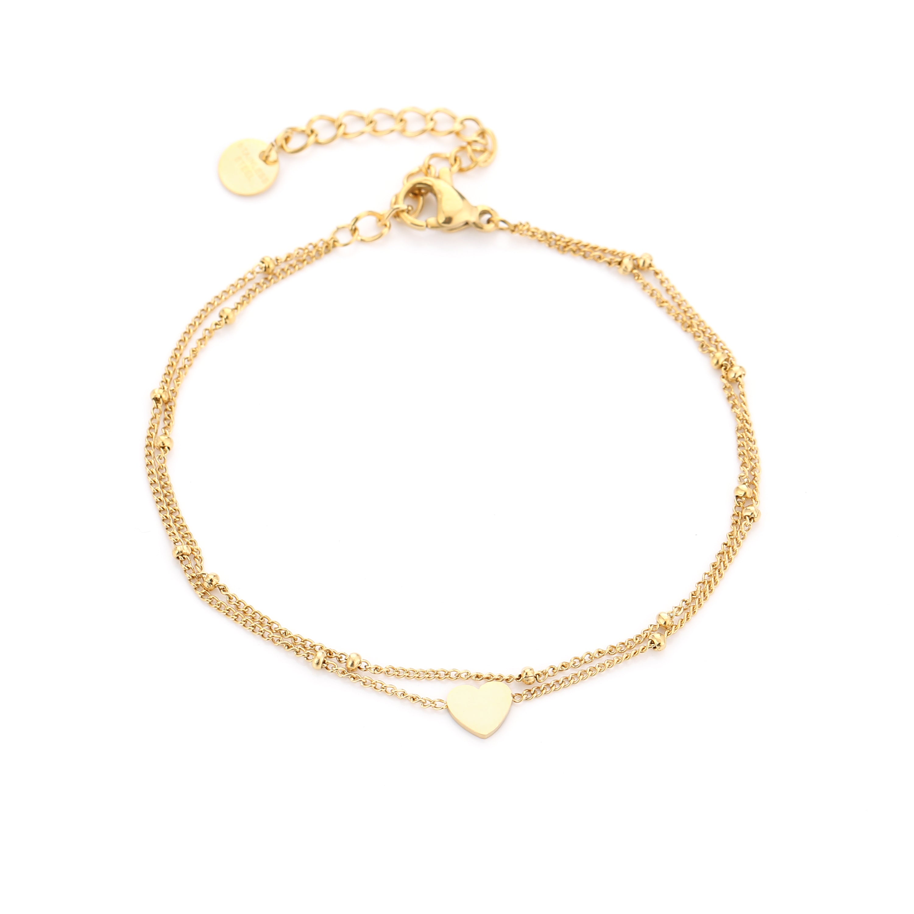 Layered Heart Bracelet
