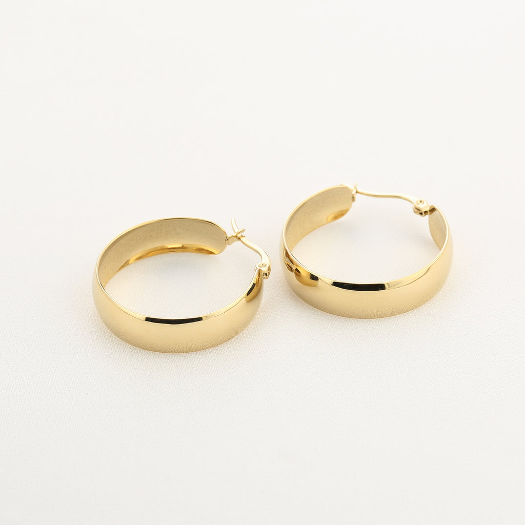 Bold Hoop Earrings Gold