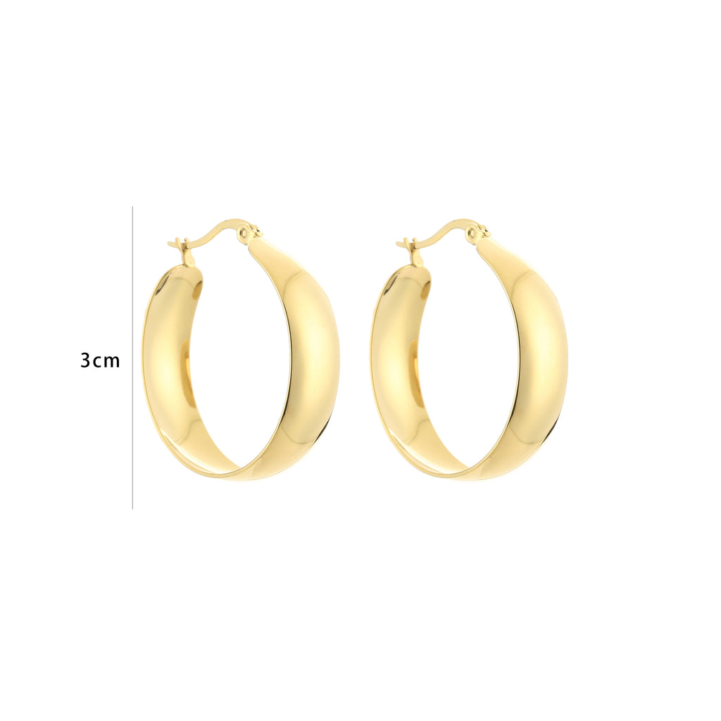 Bold Hoop Earrings Gold