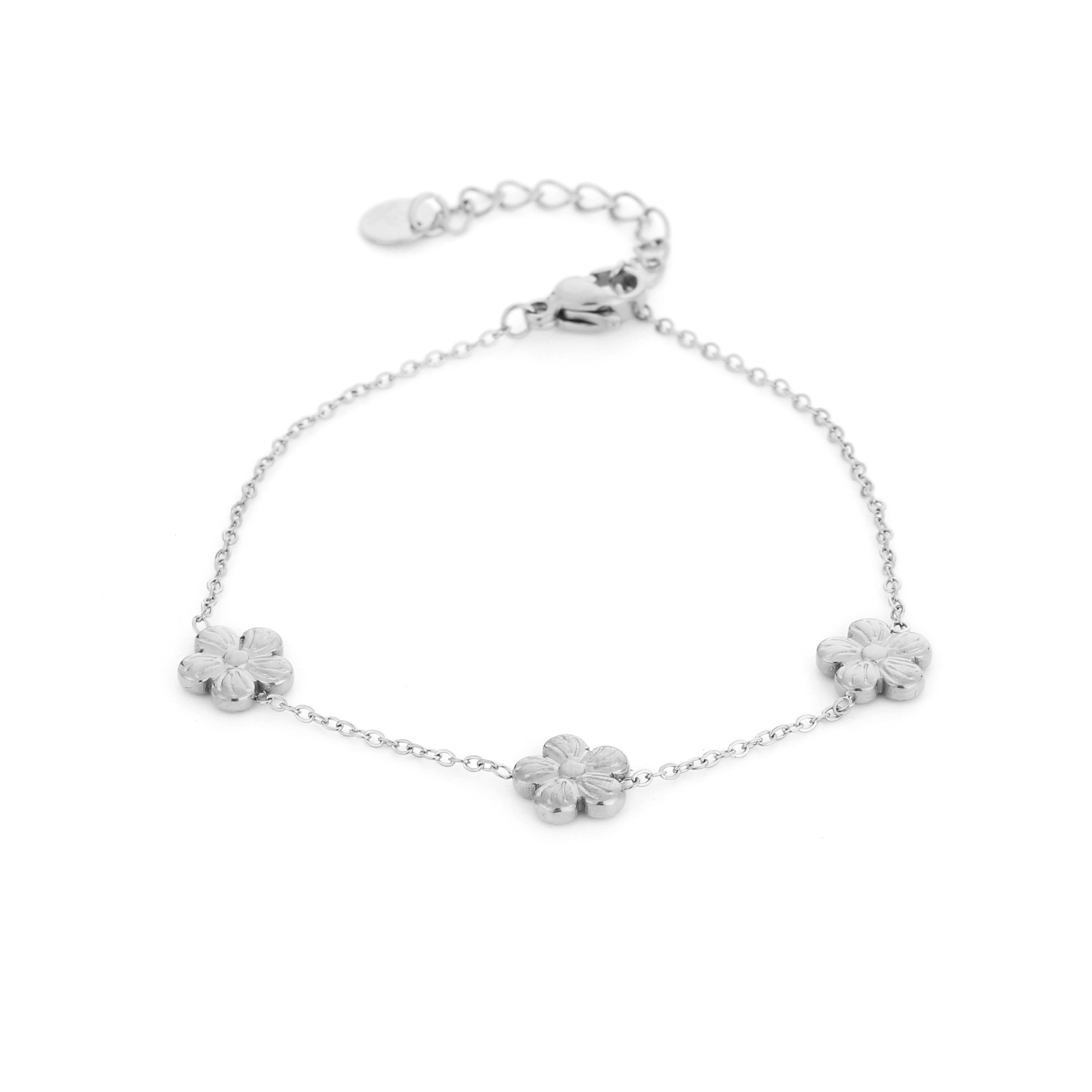 Blossom Trio Bracelet Silver
