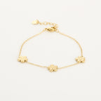 Blossom Trio Bracelet Gold