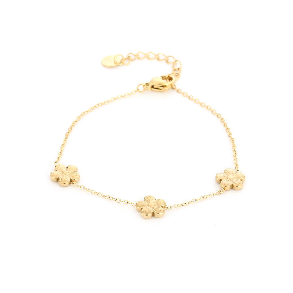 Blossom Trio Bracelet Gold