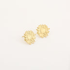 Golden Sunflower Studs
