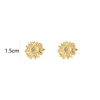 Golden Sunflower Studs