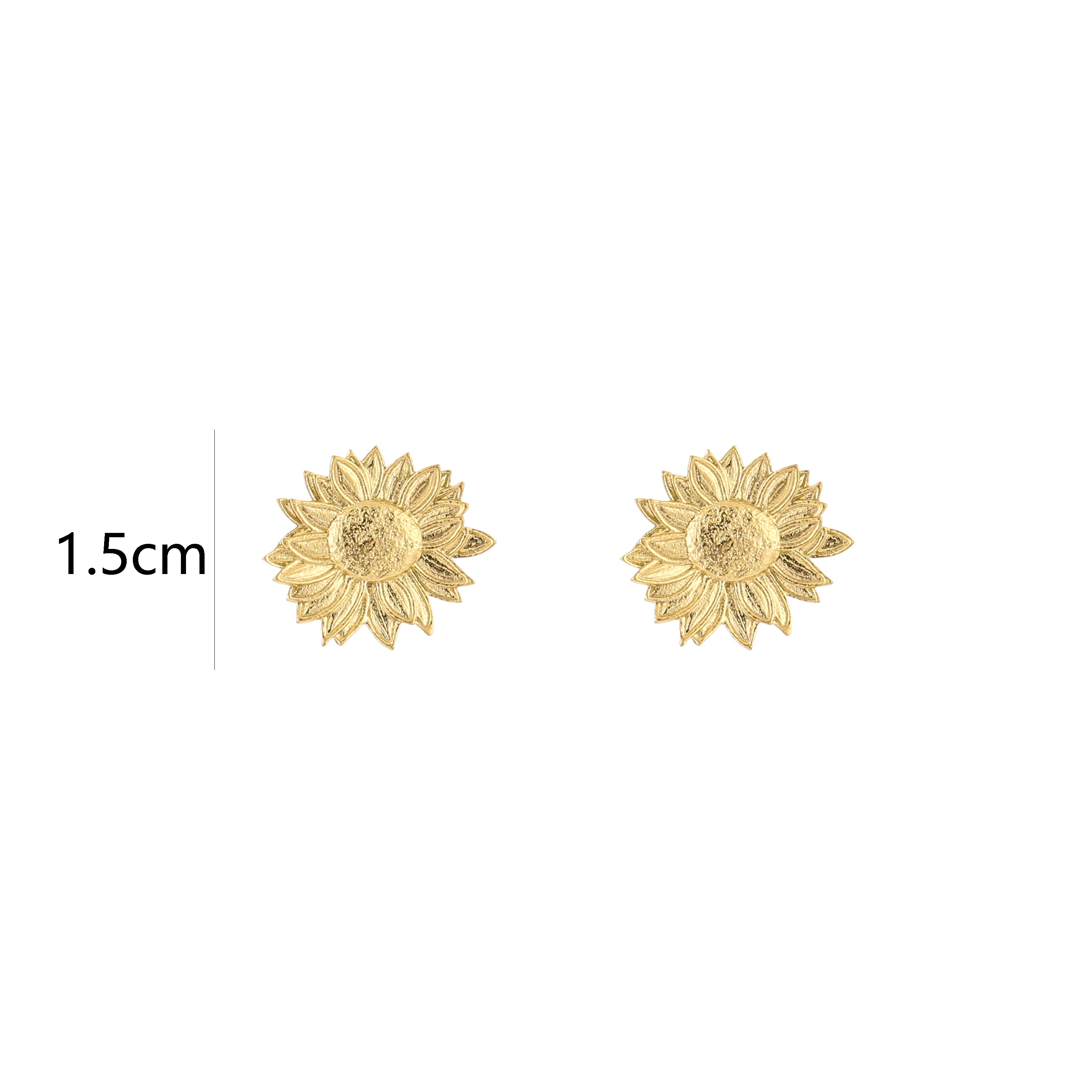 Golden Sunflower Studs