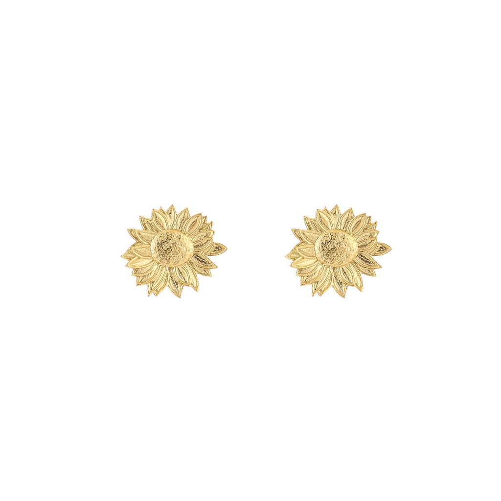 Golden Sunflower Studs