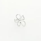 Flower Outline Ring Silver