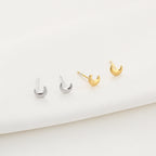Silver Moon Earrings