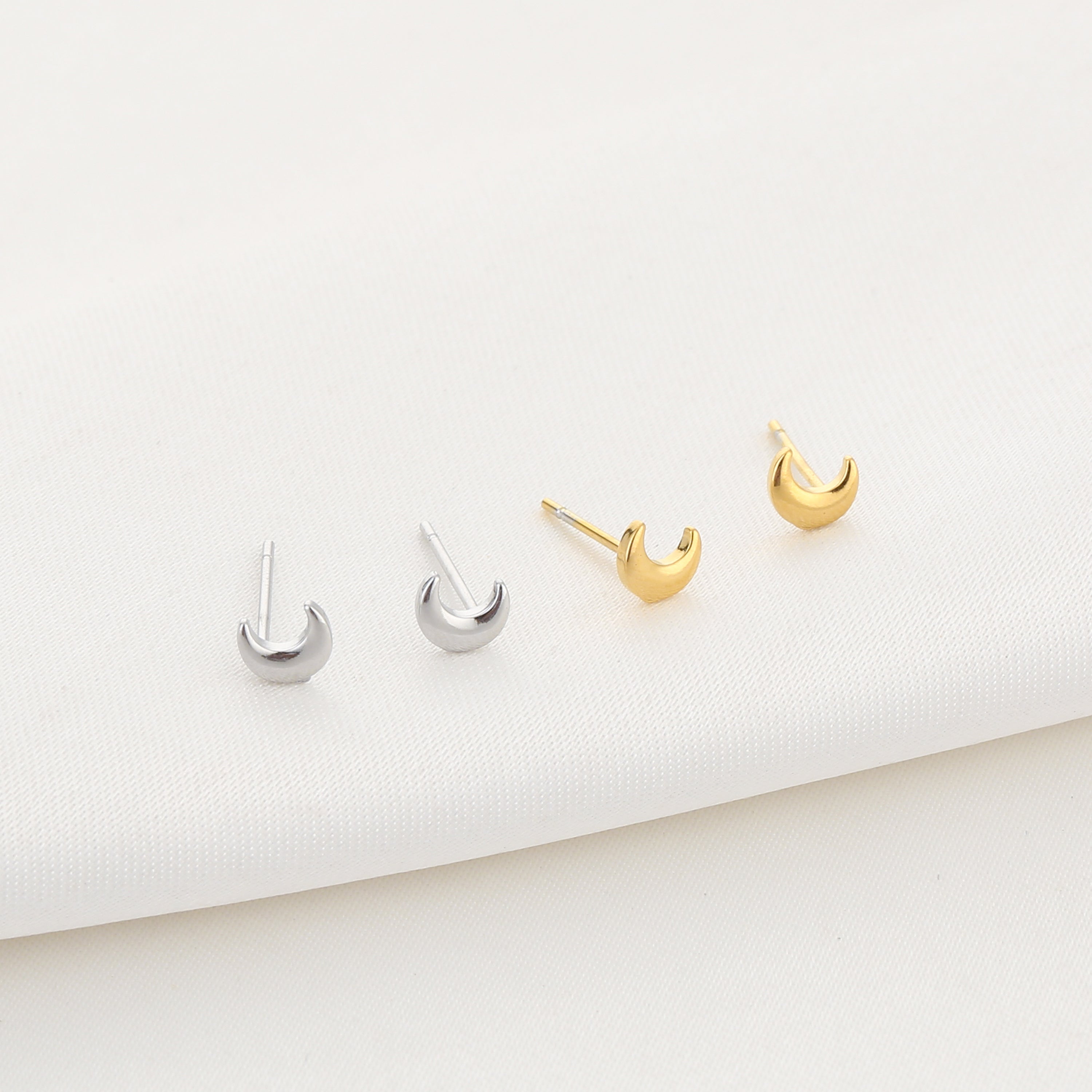 Silver Moon Earrings