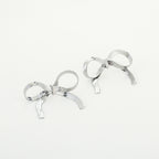 Silver Bow Earrings